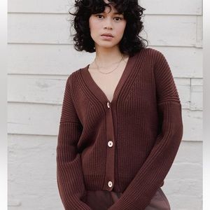 Tradlands Shelter Cardigan in Earth